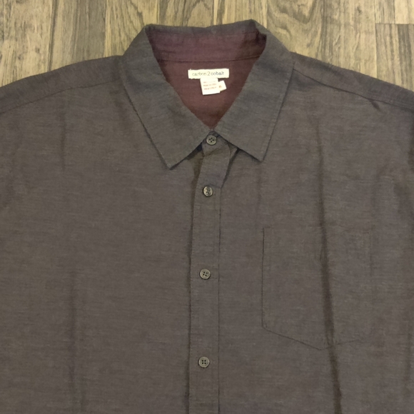 Carbon2Cobalt Mens XL Grey Button Down Shirt - Picture 3 of 8